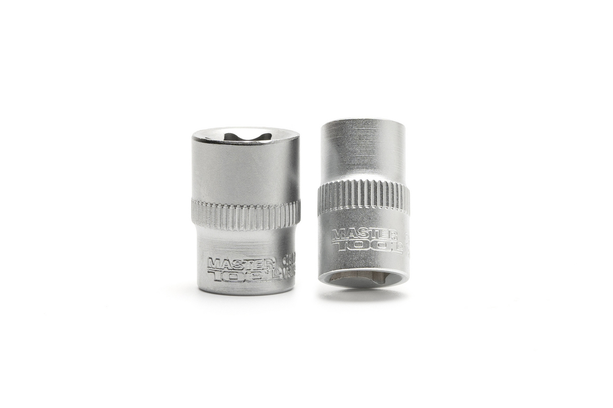 Набір головок торцевих E-TORX MASTERTOOL ¼" E5-E8 ⅜" E10-E16 CrV 9 шт 78-1409 view 3