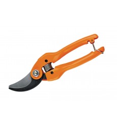Секатор садовий обвідний MASTERTOOL 190 мм, металеві ручки, лезо Mn65 14-6108