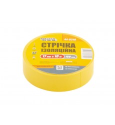 Стрічка ізоляційна MASTERTOOL PVC 17 мм×10 м 10 шт жовта 44-9310