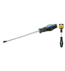 Викрутка ударна хрестова магнітна MASTERTOOL PH3х200 мм ручка з TPR покриттям 49-5320