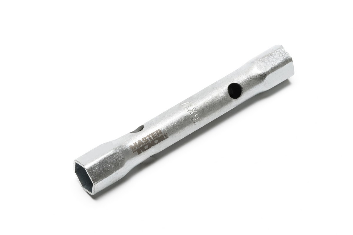 Ключ торцевий MASTERTOOL трубчастий 16×17 мм з отвором для воротка 73-1617 view 1