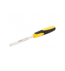 Стамеска плоска для дерева ударна MASTERTOOL CrV 14 мм з двокомпонентною ручкою 14-1514