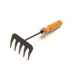 Граблі садові MASTERTOOL 5 зубів 255×95 мм з дерев'яною ручкою 14-6191