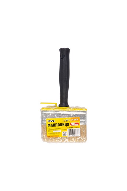Макловиця MASTERTOOL 100х30х40 мм натуральна щетина з пластиковою ручкою 91-9610 view 2