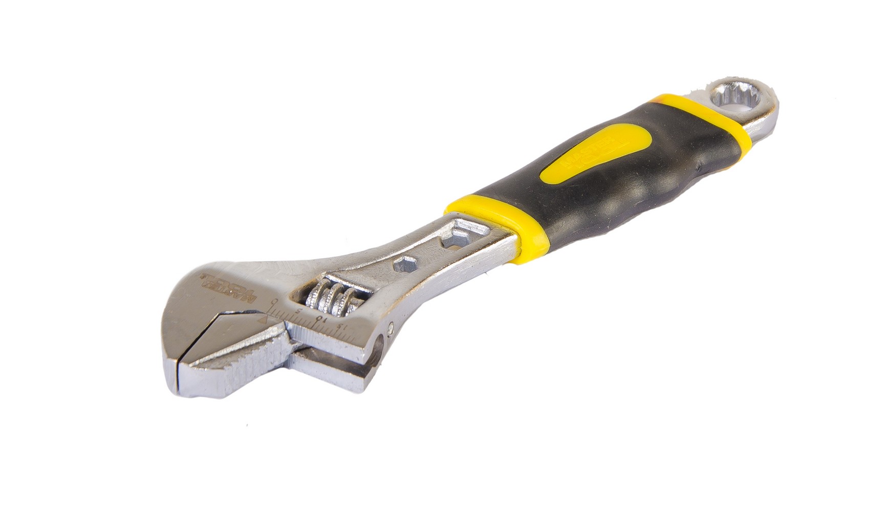 Ключ розвідний MASTERTOOL 150 мм 0-24 мм реверсивна губка губка CrV рукоятка з двокомпонентною накладкою 76-0421 view 1