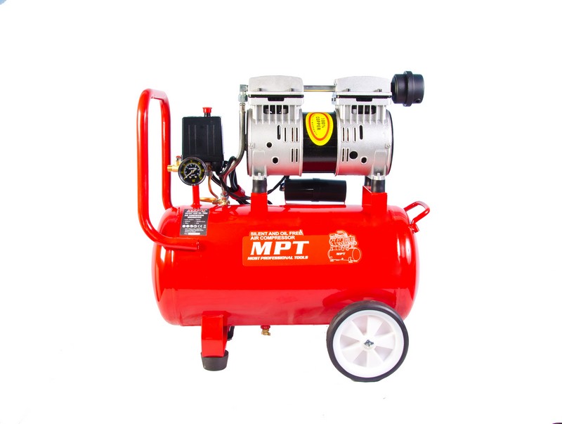 Компресор безшумний MPT PROFI OIL FREE 24 л 800 Вт 1450 об/хв 7 атм мідна обмотка MAC80243S view 4