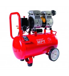 Компресор безшумний MPT PROFI OIL FREE 24 л 800 Вт 1450 об/хв 7 атм мідна обмотка MAC80243S
