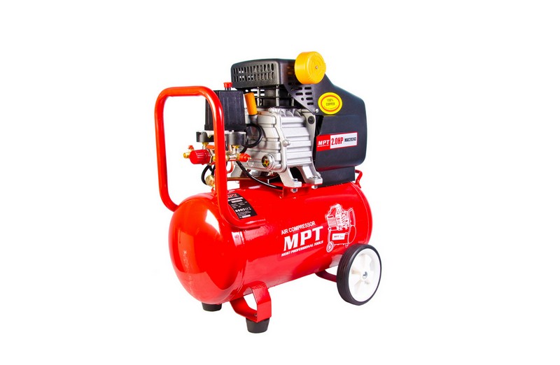 Компресор MPT PROFI 24 л 1500 Вт/2 к.с. 2850 об/хв 100 л/хв 8 атм 2 виходи мідна обмотка MAC20243 view 2