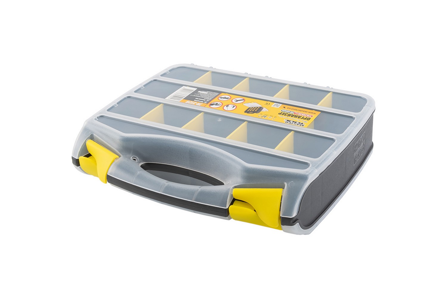 Органайзер двосторонній MASTERTOOL з ручкою 12.5" 310х260х80 мм 30 секцій 79-3129 view 3