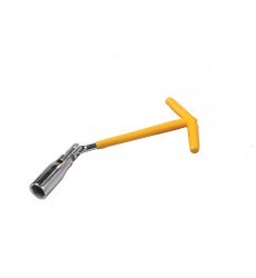 Ключ свічковий MASTERTOOL 16 мм Т-Type із шарніром 73-0100