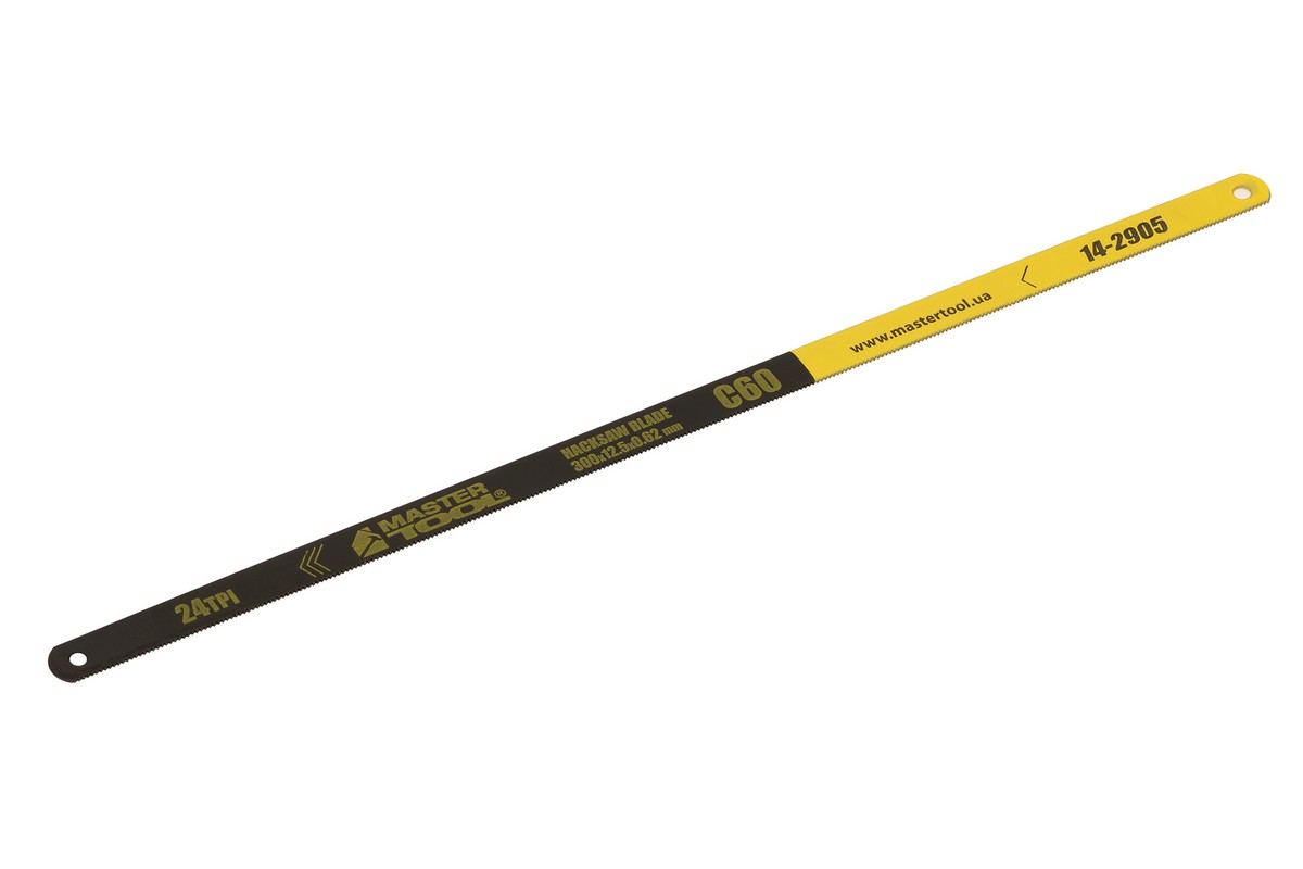 Полотно для металу MASTERTOOL одностороннє C60 300х12.5х0.6 мм/24х1" Ram A 6 шт 14-2905 view 1