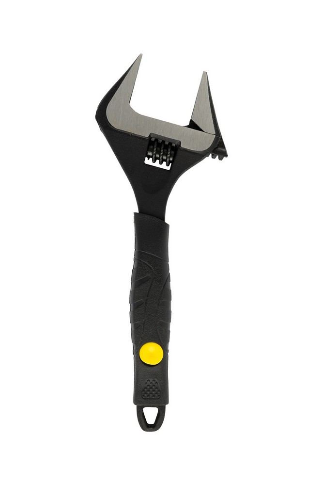 Ключ розвідний MASTERTOOL 200 мм 0-38 мм тонкі губки CrV рукоятка з TPR накладкою 76-0322 view 3