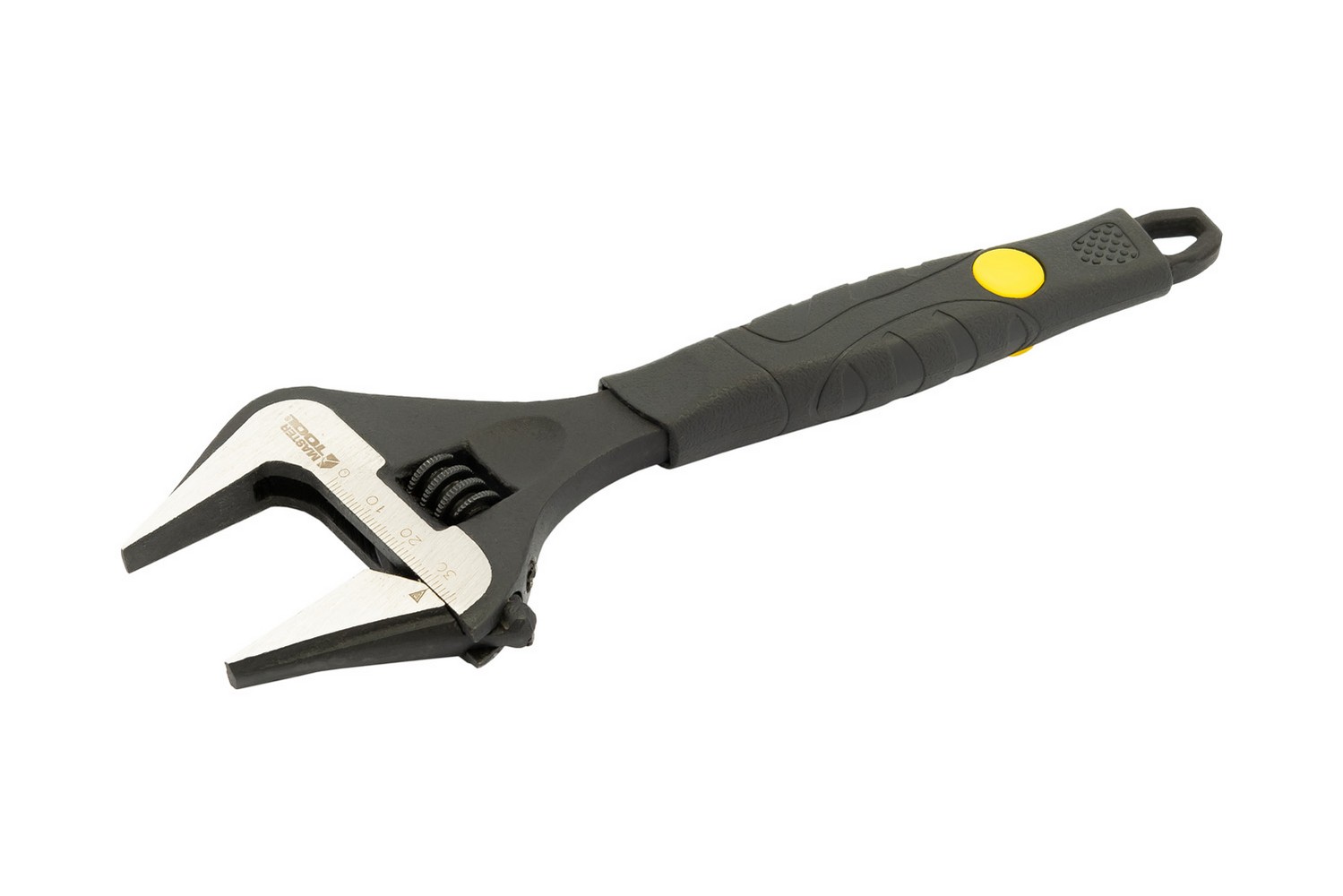 Ключ розвідний MASTERTOOL 200 мм 0-38 мм тонкі губки CrV рукоятка з TPR накладкою 76-0322 view 1