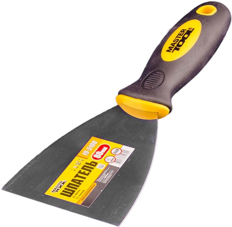 Шпатель MASTERTOOL FLEX 80 мм TPR ручка 19-5108 view 1