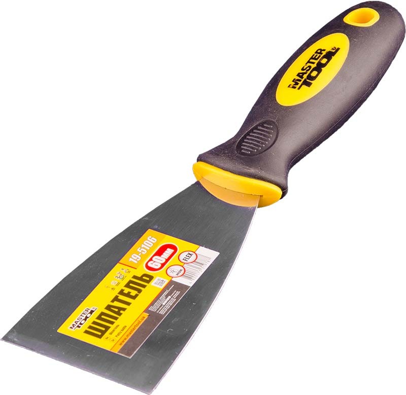Шпатель MASTERTOOL FLEX 60 мм TPR ручка 19-5106 view 1