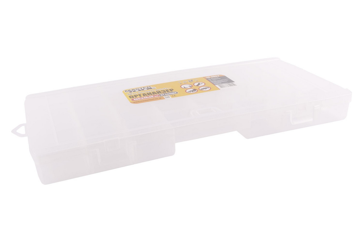 Органайзер MASTERTOOL з підвісом 19.5" 490х240х50 мм 31 секція 79-3003 view 2