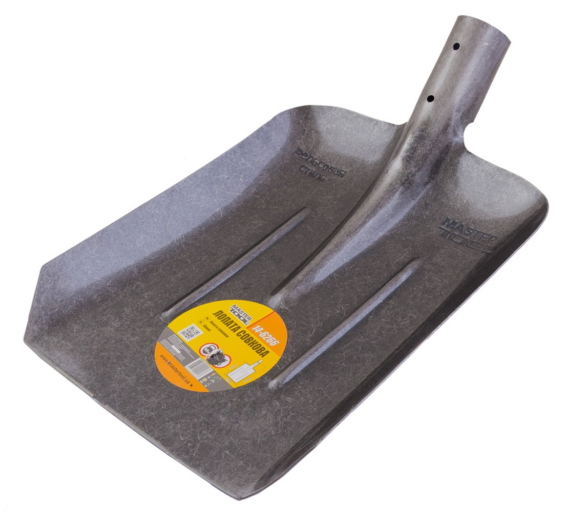 Лопата совкова MASTERTOOL 235х285х360 мм лакове покриття 14-6266 view 1