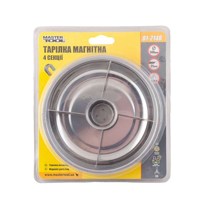 Тарілка магнітна MASTERTOOL 148 мм 4 секції 81-2148 view 2