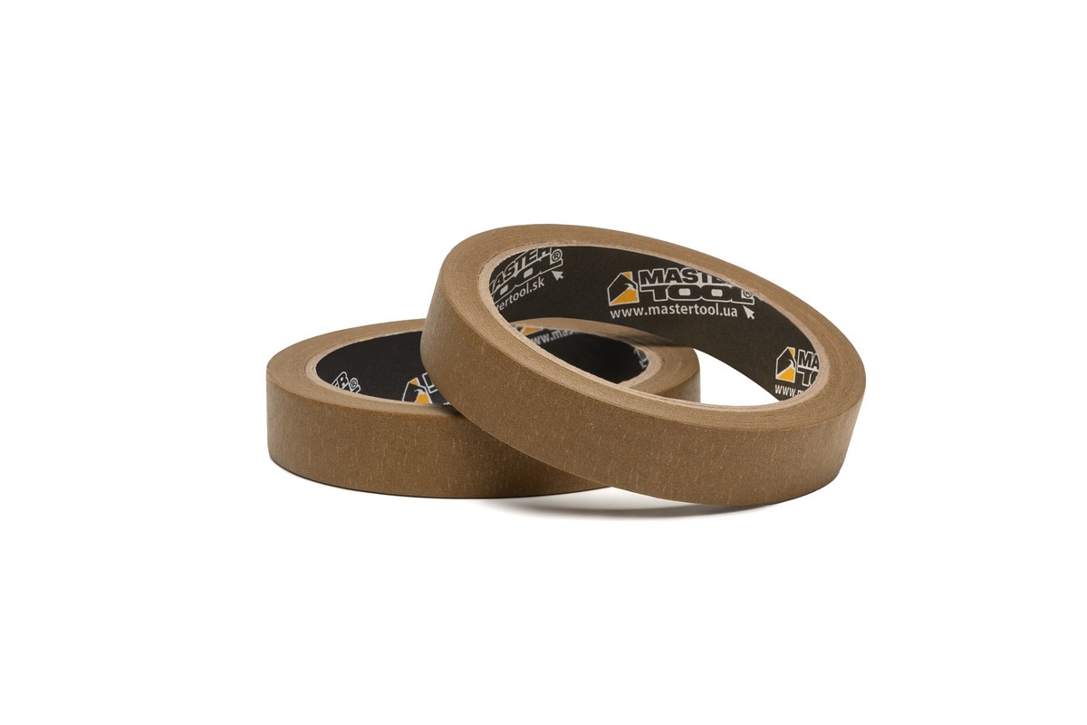 Стрічка малярна високотемпературна MASTERTOOL GripBond Pro High-Temp 19 мм×20 м 2 шт коричнева 79-9890 view 3