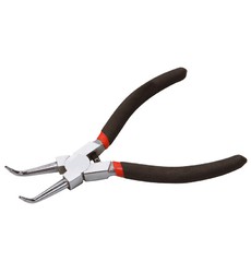 Щипці игнуті для внутрішніх стопорних кілець MASTERTOOL 175 мм  C45/HRC 38~48 75-1309