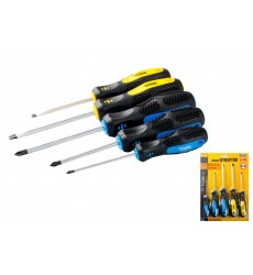Викрутки MASTERTOOL набір 5 шт PH0х75/PH1х75/PH2х100/SL5х75/SL6х100 40-1505