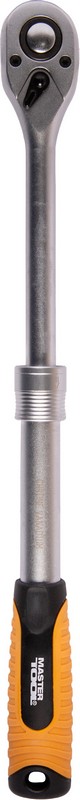 Набір головок 1/2" 8–32 мм, CrV (50BV30), тріскачка телескопічна 72Т, 26 шт, металевий кейс, PROFI MASTERTOOL 78-4126 view 6