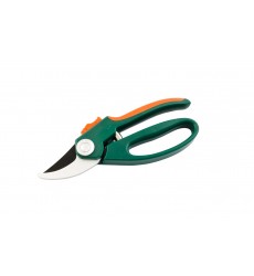 Секатор садовий обвідний MASTERTOOL 200 мм, ручки ABS з TPR покриттям, тефлонове лезо Mn65 14-6119