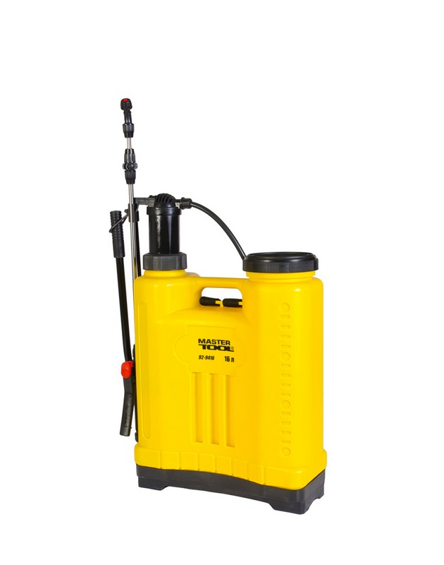 Обприскувач гідравлічний ранцевий MASTERTOOL 16 л штанга 55-100 см 92-9416 view 1