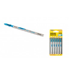 Полотно пильне для лобзика MASTERTOOL T123X PROGRESSOR 5 шт метал чистий прямий різ 10-21TPI/100 мм 14-2814