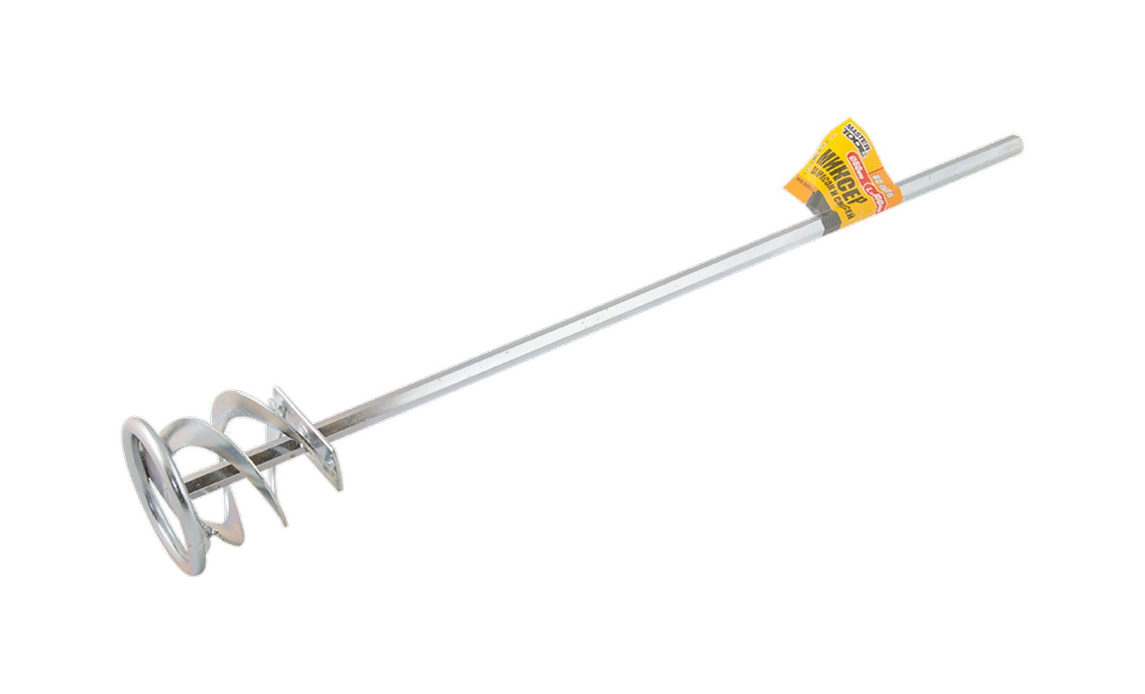 Міксер будівельний для фарб та сумішей MASTERTOOL стрічковий HEX Ø 60 мм L 400 мм 80-0016 view 1