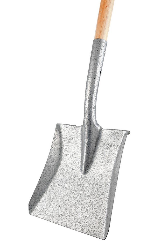 Лопата совкова MASTERTOOL 225х275х1200 мм молоткове фарбування з дерев'яною ручкою та держаком 14-6269 view 3