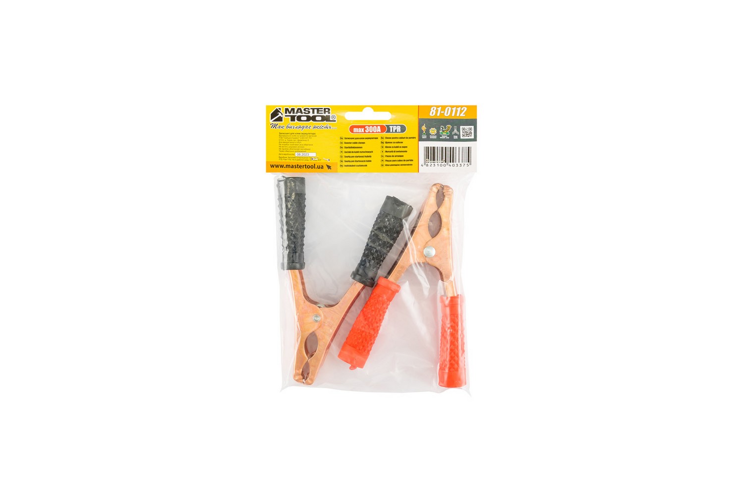 Затискачі для клем акумуляторні MASTERTOOL 100 А 14 см 81-0112 view 3