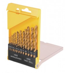 Набір свердл для металу MASTERTOOL 13 шт HSS ТИТАН 2-8 мм plastic box 11-0413