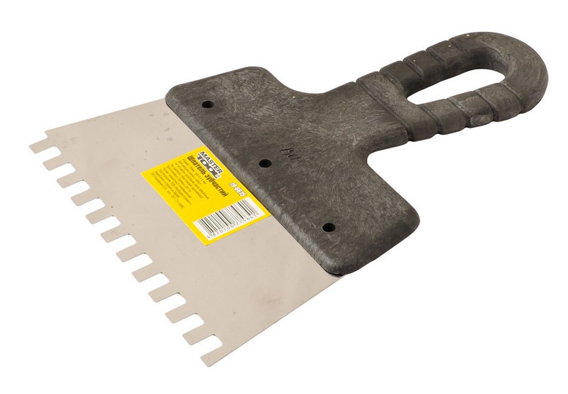 Шпатель зубчастий MASTERTOOL 150х6х6 мм 19-6615 view 1