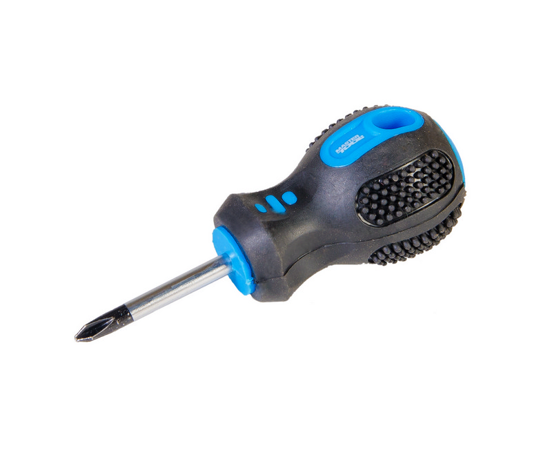 Викрутка хрестова магнітна MASTERTOOL PH1х38 мм ручка з TPR покриттям 48-5138 view 1