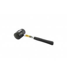 Киянка гумова MASTERTOOL Ø60 мм, 450 г, металева рукоятка чорна 02-1302