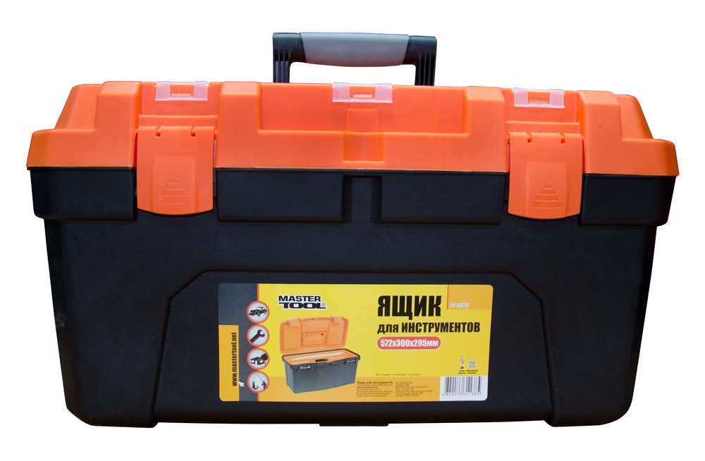 Скриня для інструментів MASTERTOOL з пластиковими замками 22.5" 572х300х295 мм 79-6028 view 2