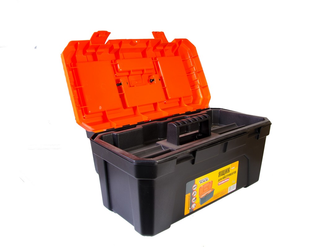 Скриня для інструментів MASTERTOOL з пластиковими замками 22.5" 572х300х295 мм 79-6028 view 4