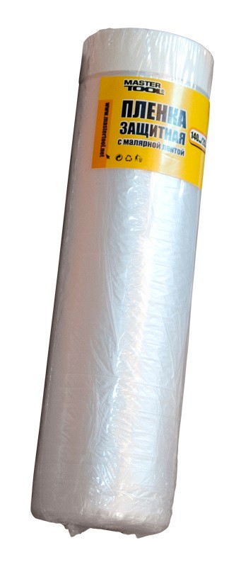 Плівка захисна з малярською стрічкою MASTERTOOL 1400 мм×20 м 79-9001 view 1