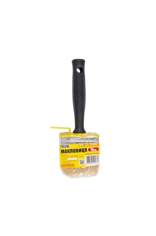 Макловиця MASTERTOOL 70х30х40 мм натуральна щетина з пластиковою ручкою 91-9607 view 2