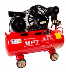 Компресор MPT PROFI 50 л 1500 Вт/2 к.с. 1050 об/хв 170 л/хв 8 атм мідна обмотка MAC20503B