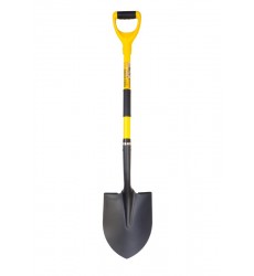 Лопата штикова MASTERTOOL 230 x 300 x 1100 мм, порошкове покриття полотна, фібергласовий держак і ручка 14-6277
