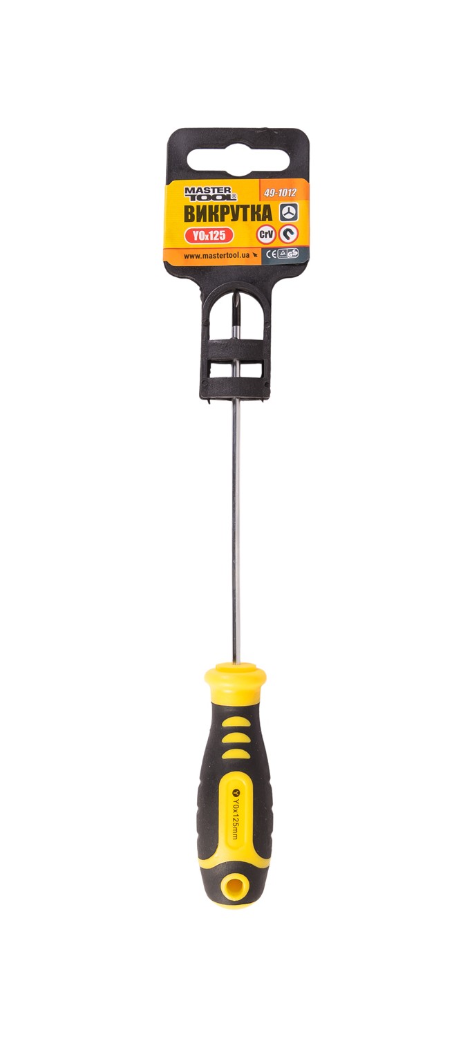 Викрутка магнітна MASTERTOOL MERCEDES Y0х125 мм ручка з TPR покриттям 49-1012 view 2