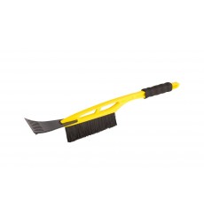 Щітка для снігу автомобільна MASTERTOOL YELLOW 520 мм зі скребком 100 мм 84-0003