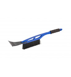 Щітка для снігу автомобільна MASTERTOOL BLUE 520 мм зі скребком 100 мм 84-0004
