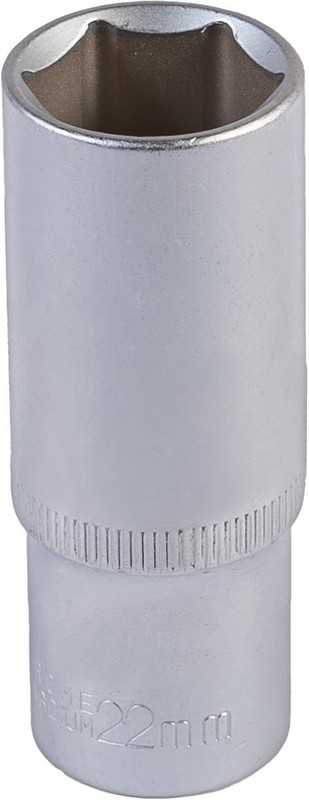 Головка торцева 6-гранна подовжена MASTERTOOL ½" 22 мм L 78 мм CrV 78-0522 view 1