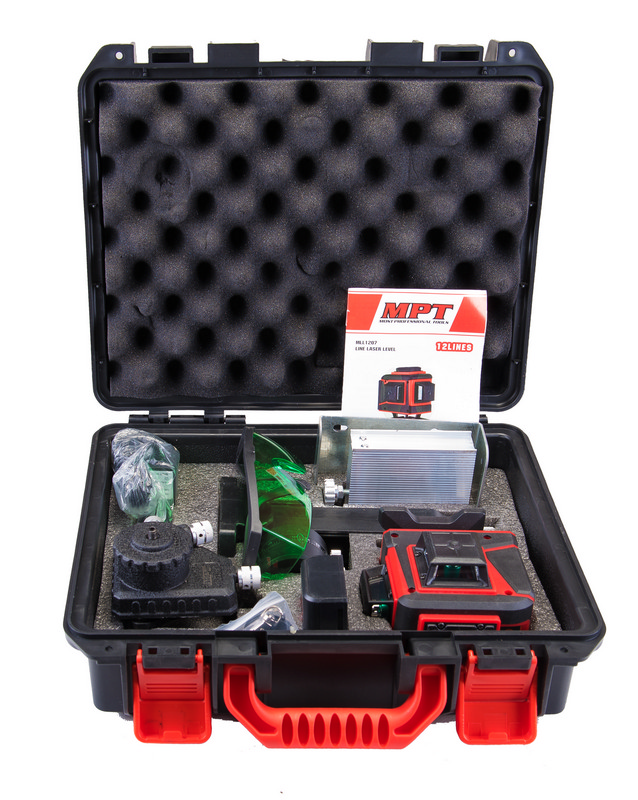 Рівень лазерний MPT 45 м ±0.3 мм/м 3 гол H/V/H+V H360°/2хV360° ±4° GREEN/510 нм клас II IP54 Li-ion трипод акс. MLL1207 view 7