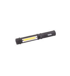 Ліхтарик магнітний MASTERTOOL 168х24 мм LED+COB LED 3xAAA ABS 94-0806