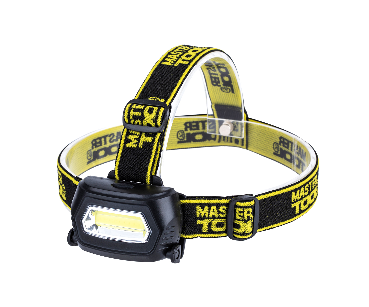 Ліхтар налобний з регулюванням нахилу MASTERTOOL 3 режими 75х46х29 мм COB LED 3xAAA ABS 94-0810 view 1
