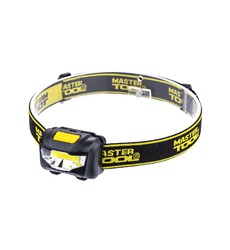 Ліхтар налобний MASTERTOOL 3 режими 59х41х32 мм COB LED 3xAAA ABS 94-0811